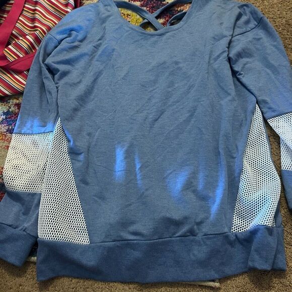 Adrienne Vittadini large blue blouse - Picture 1 of 7